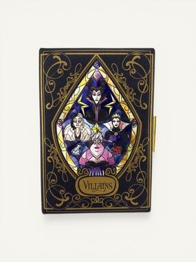 Loungefly Disney Villains Book Clutch Crossbody Bag